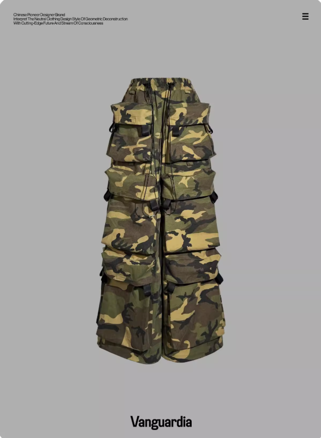 Vanguardia  camouflage loose multi-pocket overalls paratrooper pants