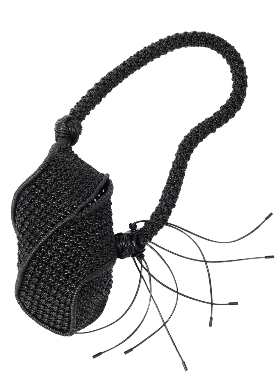 NUTEMPEROR Quip Project 029  leather rope woven irregular crossbody shoulder bag