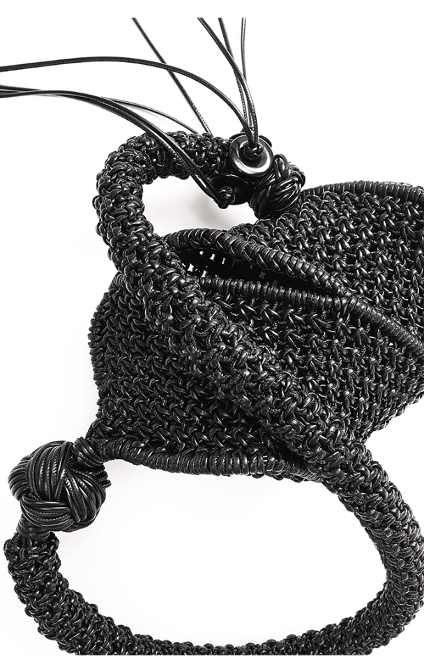 NUTEMPEROR Quip Project 029  leather rope woven irregular crossbody shoulder bag