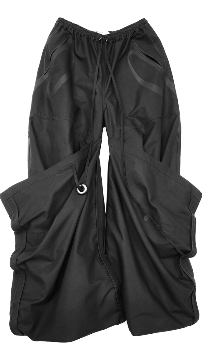 NUTEMPEROR  Quip Project 024  taped pocket loose trousers