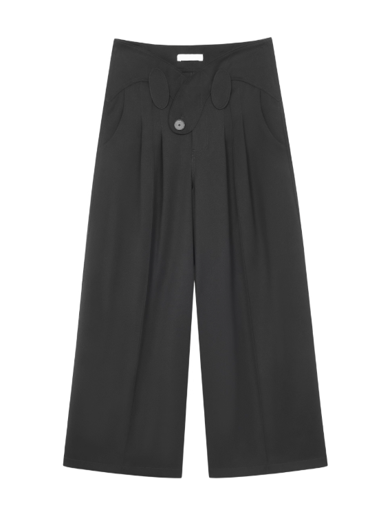 NUTEMPEROR Quip Project 025 wool  waist loose trousers
