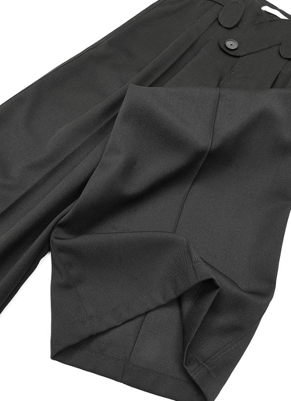NUTEMPEROR Quip Project 025 wool  waist loose trousers