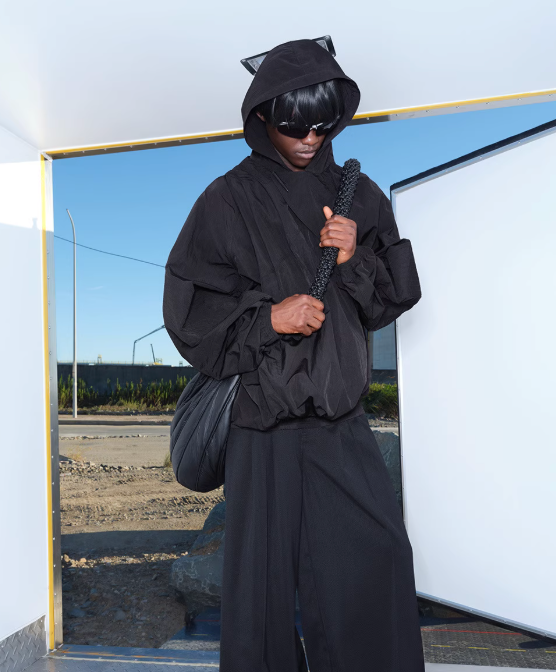 NUTEMPEROR Quip Project 014 cropped hooded sweatshirt jacket