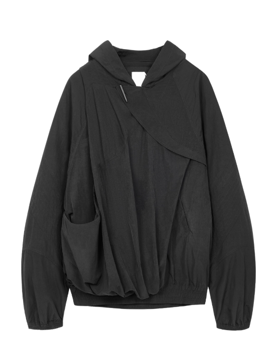 NUTEMPEROR Quip Project 014 cropped hooded sweatshirt jacket