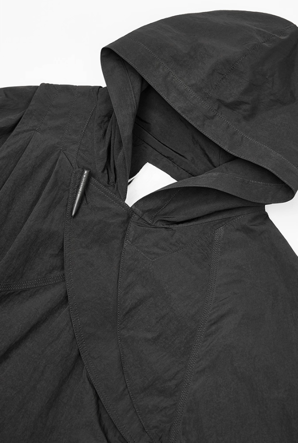 NUTEMPEROR Quip Project 014 cropped hooded sweatshirt jacket
