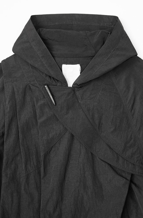 NUTEMPEROR Quip Project 014 cropped hooded sweatshirt jacket