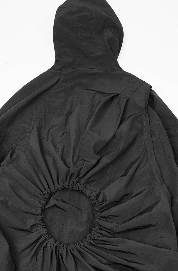 NUTEMPEROR Quip Project 014 cropped hooded sweatshirt jacket