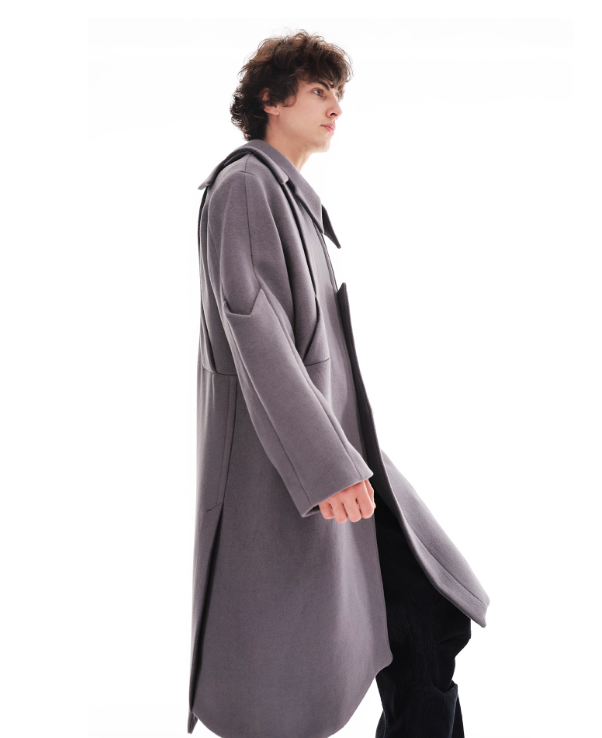 54A0-EP01 Curved Blade Collar Coat