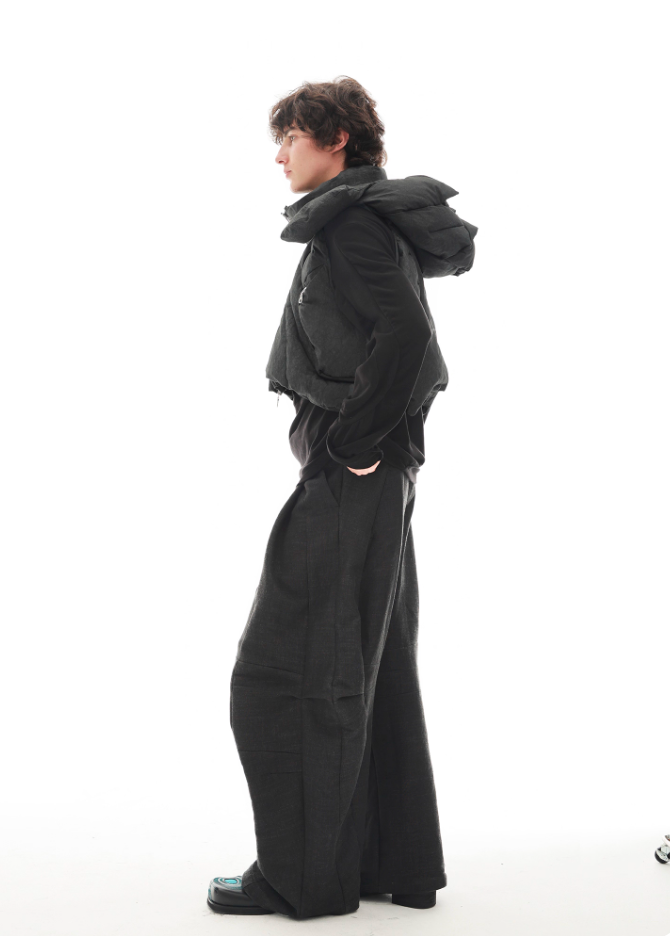 54A0-EP01 Knee-side Star-shaped Pointed Leg Pants