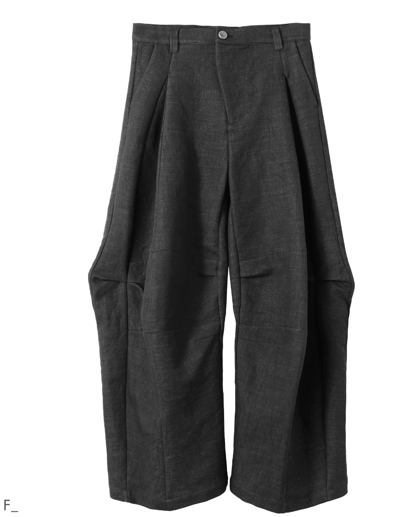 54A0-EP01 Knee-side Star-shaped Pointed Leg Pants