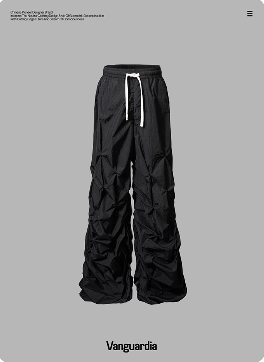 Vanguardia Twisted Wide-Leg   Pants