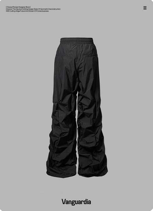 Vanguardia Twisted Wide-Leg   Pants