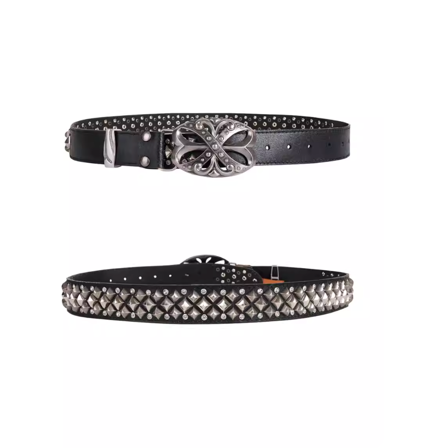 DND4DES Retro Punk Leather Belt