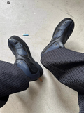 54A0×musaafeer Flowwing Patchwork Round Toe Boots