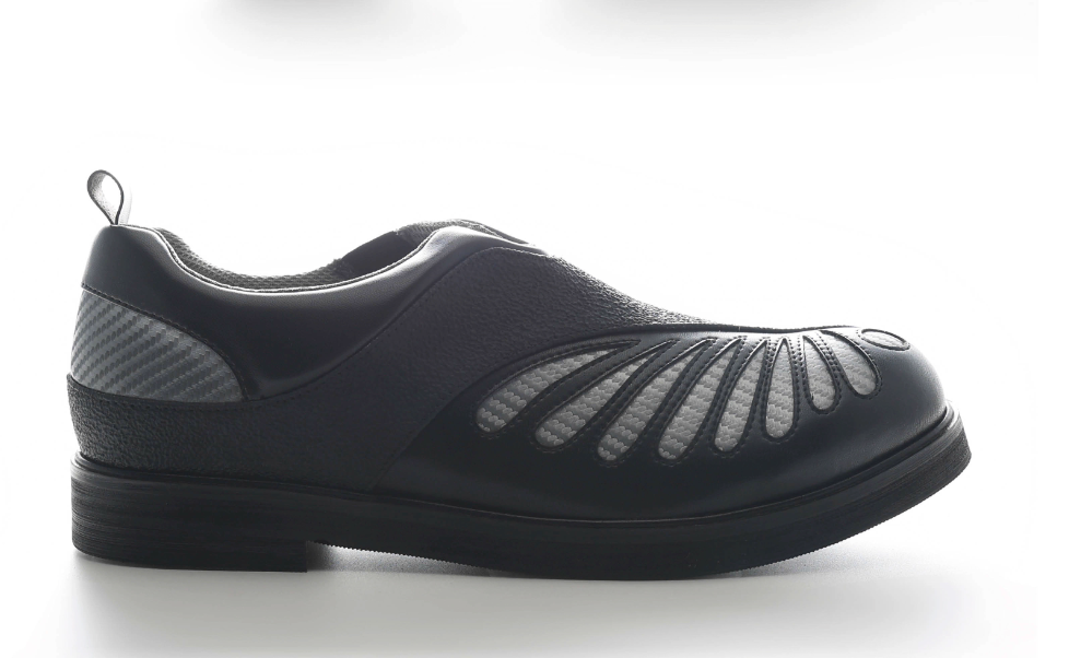 54A0×musaafeer Multi-Panel Patchwork Leather Shoes