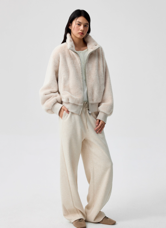 Simple Project Detachable Fur Coat