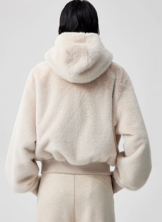 Simple Project Detachable Fur Coat