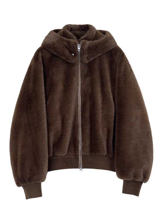 Simple Project Detachable Fur Coat