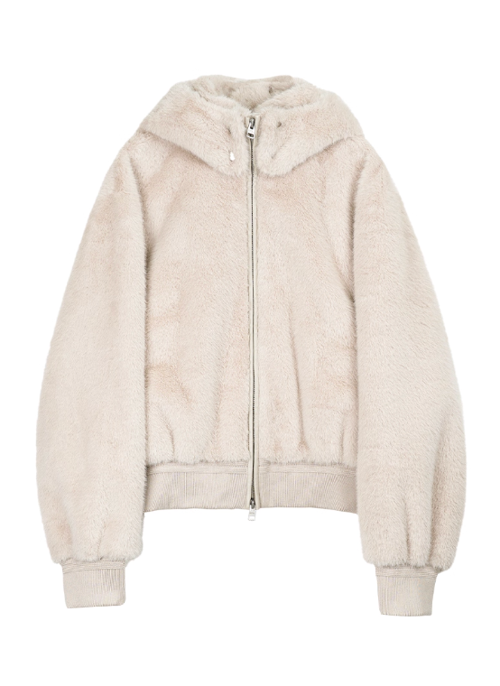 Simple Project Detachable Fur Coat