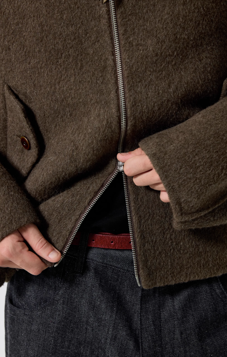 Simple Project Wool Harrington Jacket