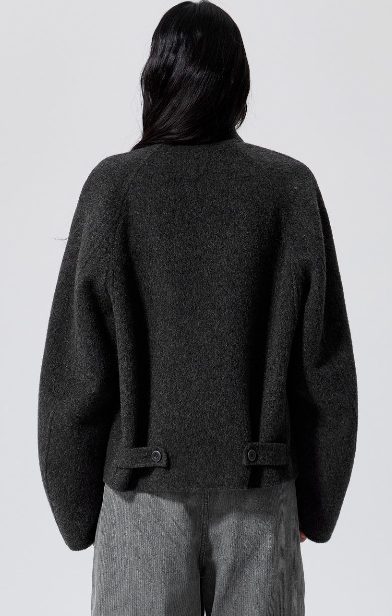 Simple Project Wool Harrington Jacket