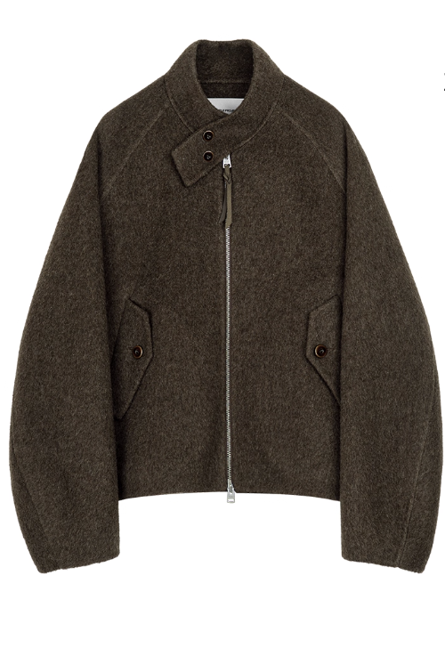 Simple Project Wool Harrington Jacket