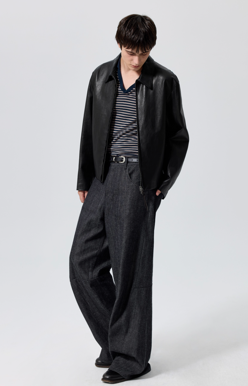Simple Project Lambskin Jacket