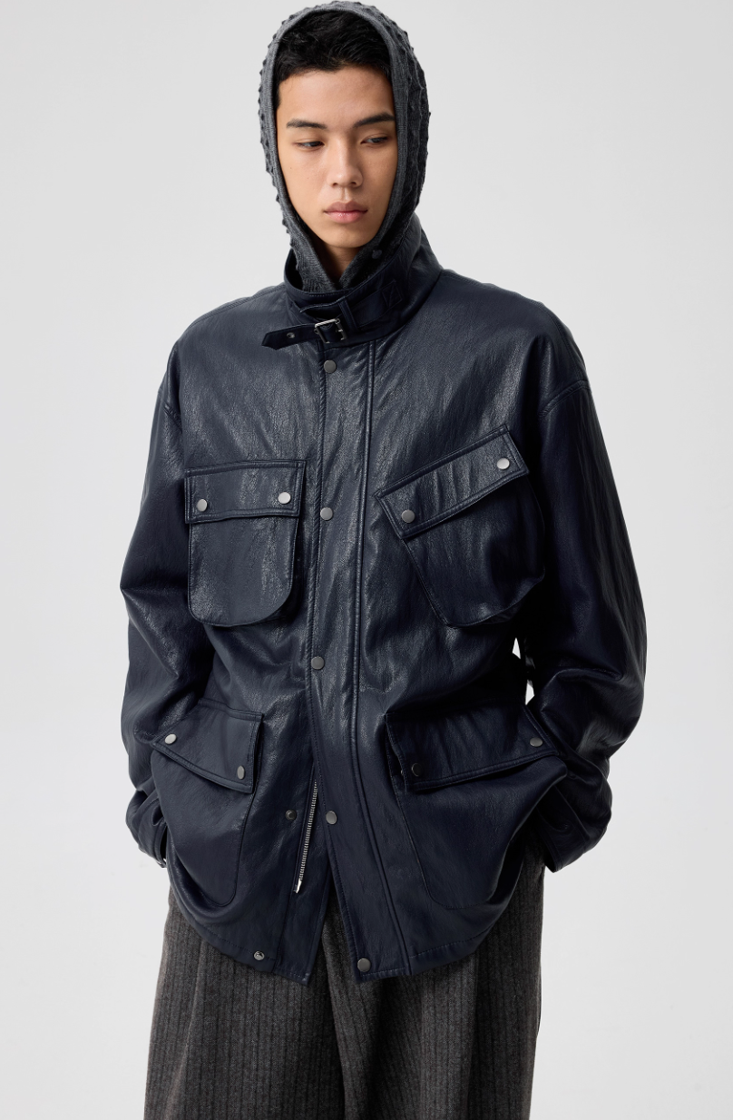 Simple Project Leather Jacket