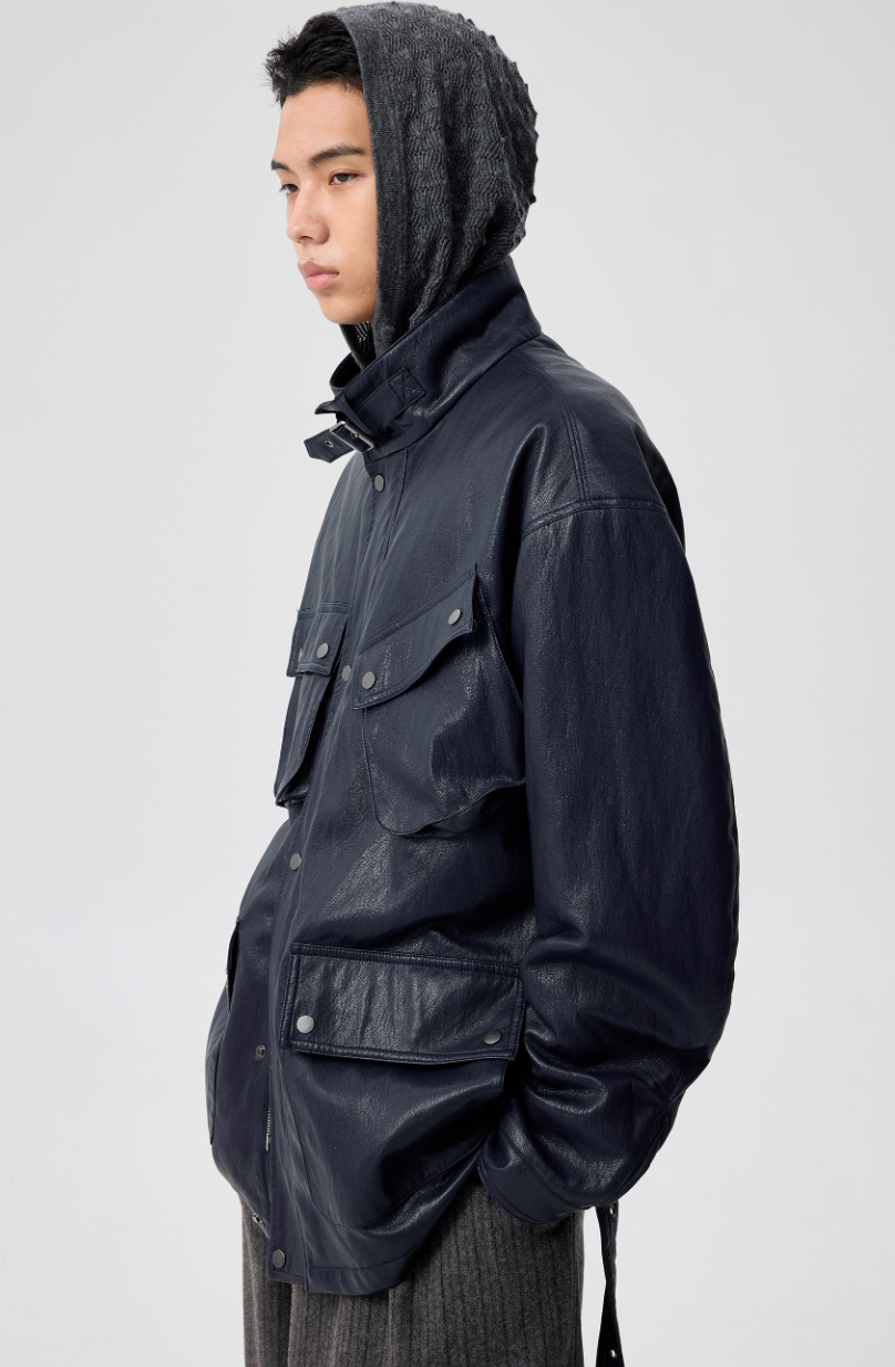 Simple Project Leather Jacket