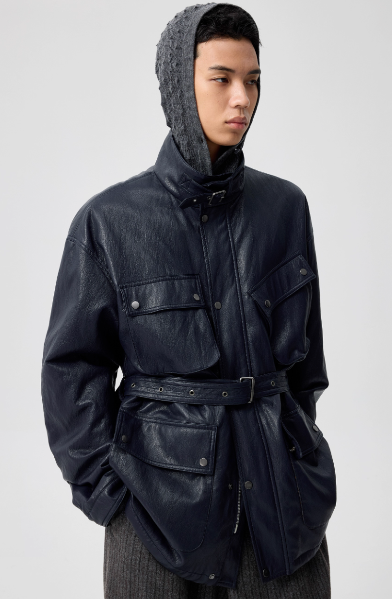 Simple Project Leather Jacket