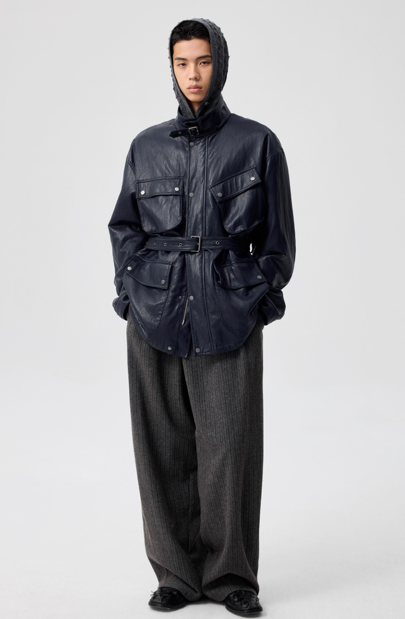 Simple Project Leather Jacket