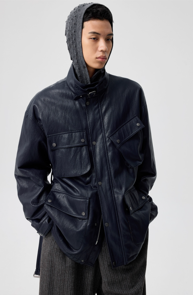 Simple Project Leather Jacket