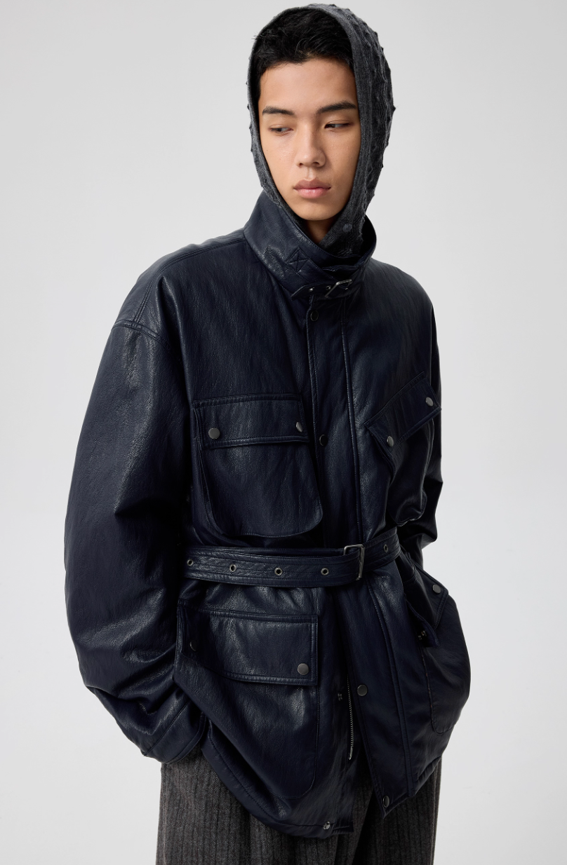 Simple Project Leather Jacket