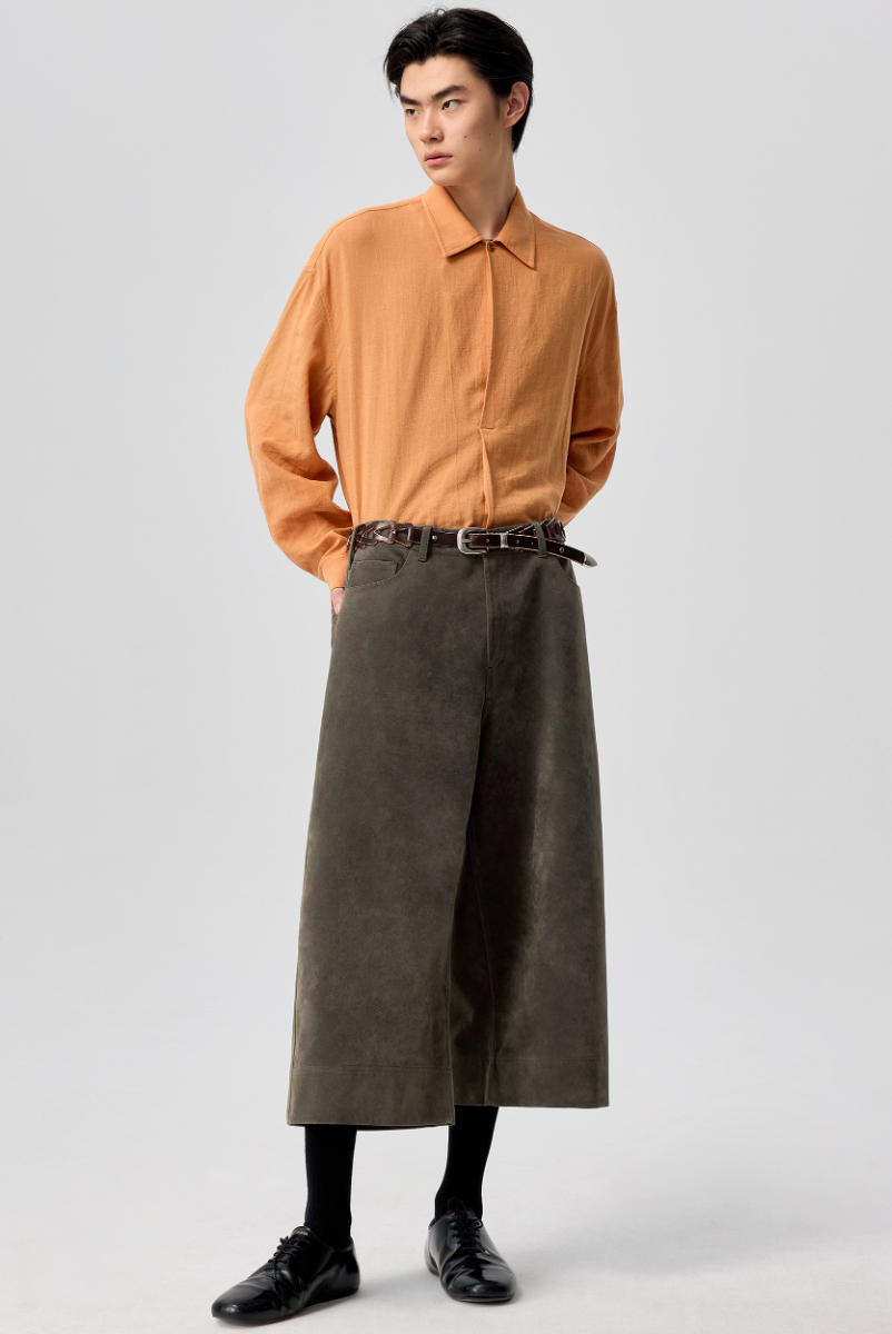 Simple Project Suede Shorts