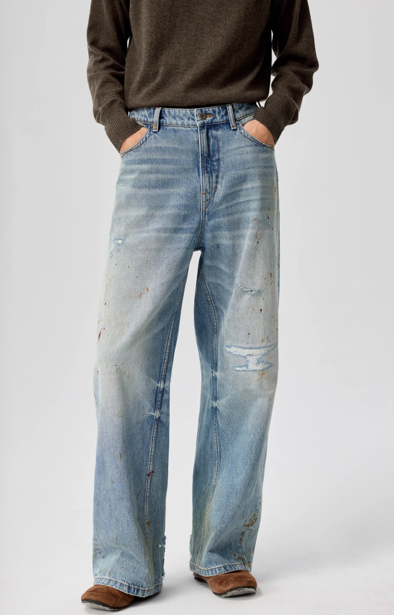 Simple Project Blued Ditressed Jeans