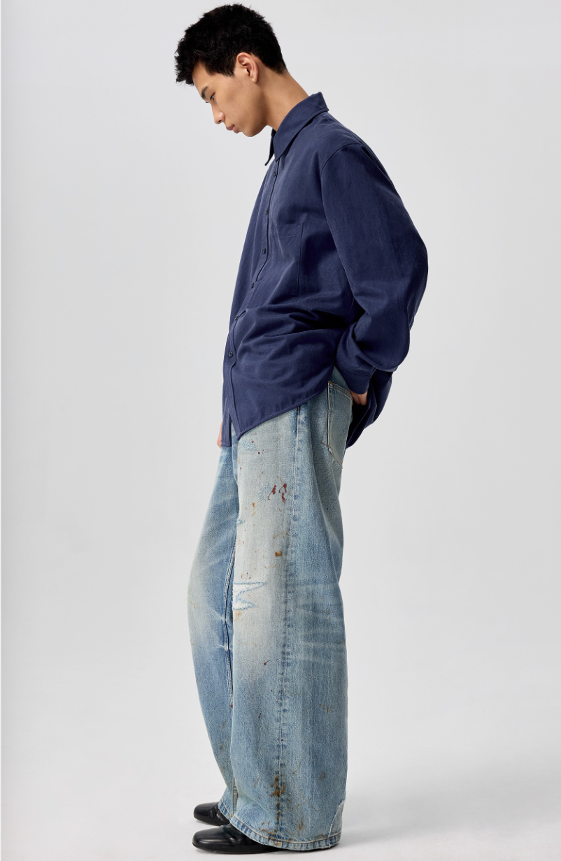 Simple Project Blued Ditressed Jeans
