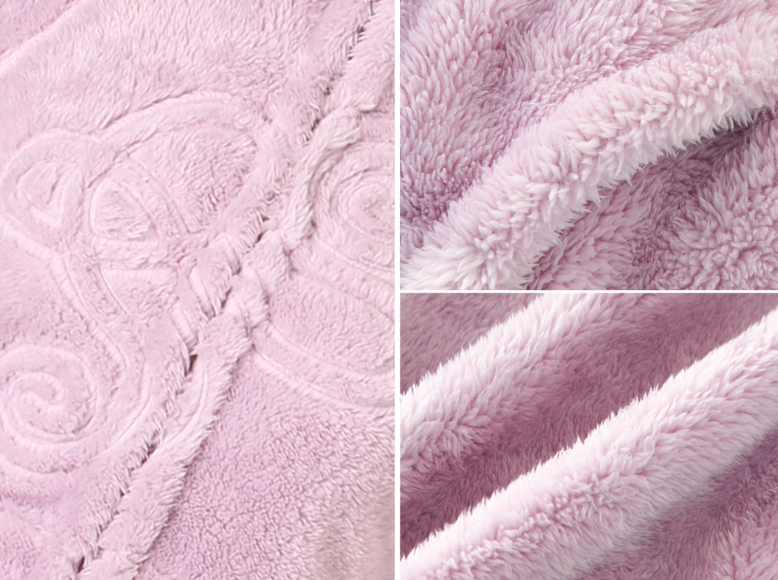 Nodress purple embroidered double-sided plush jacket for autumn and winter vine embroidery top
