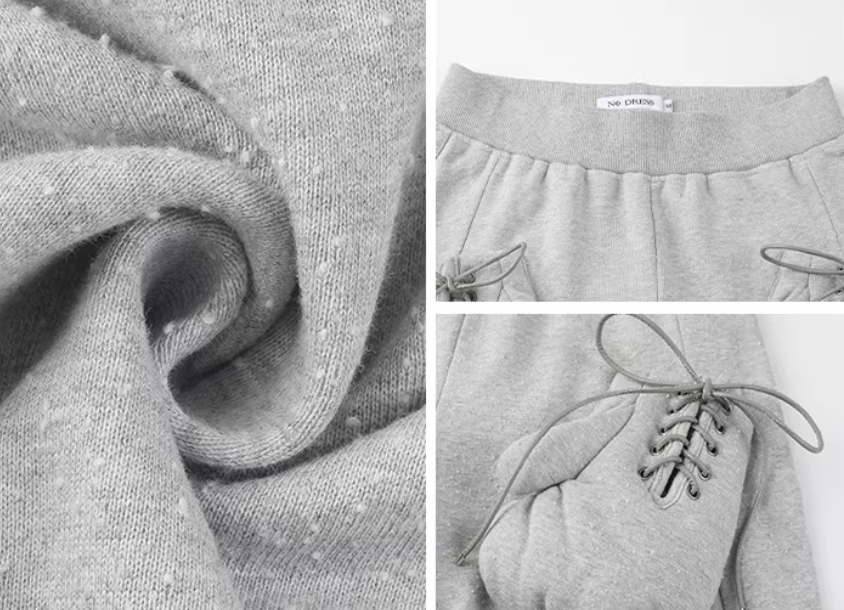 Nodress  Fur-lined Fleece-trimmed Warm Sweatshirt  Fleece Lining and Loose Fit Sweatpants