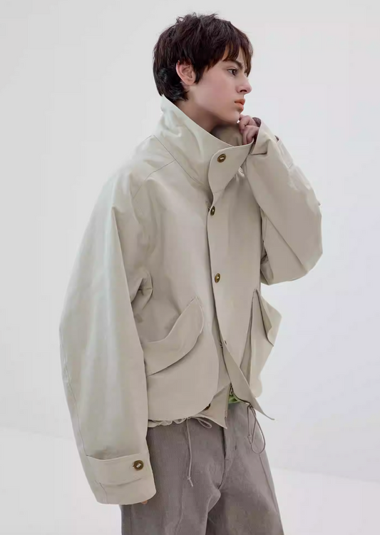 Simple Project High-Neck Jacket