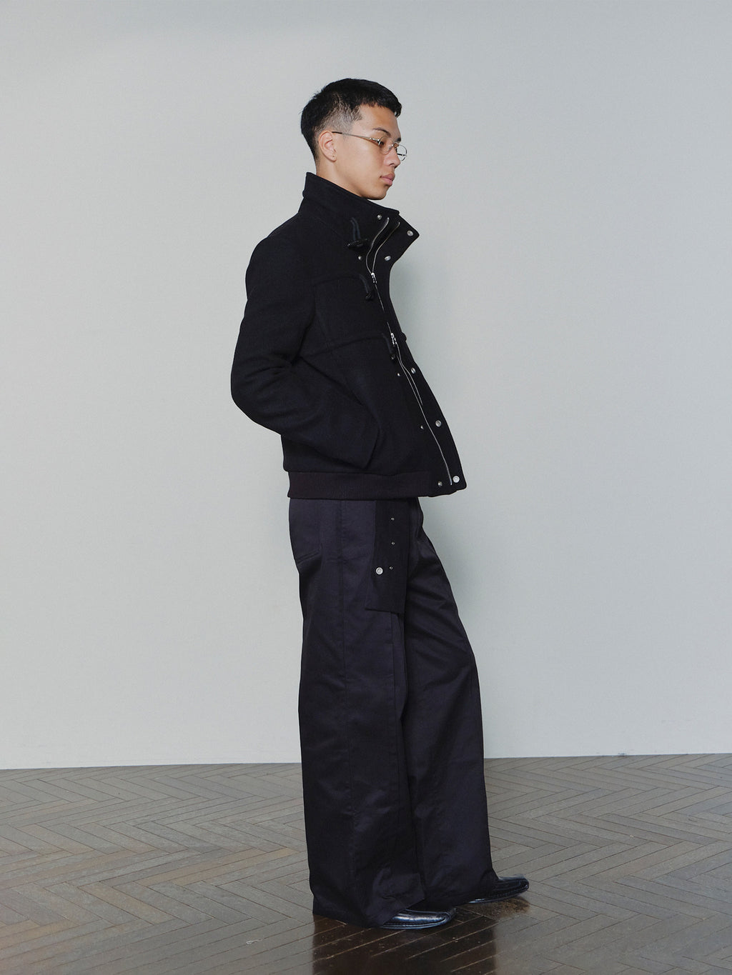Sairenssei Rope-Linked Wool Coat