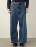 THE PROUDER Vintage Blue Pocket Embellished Scimitar Jeans