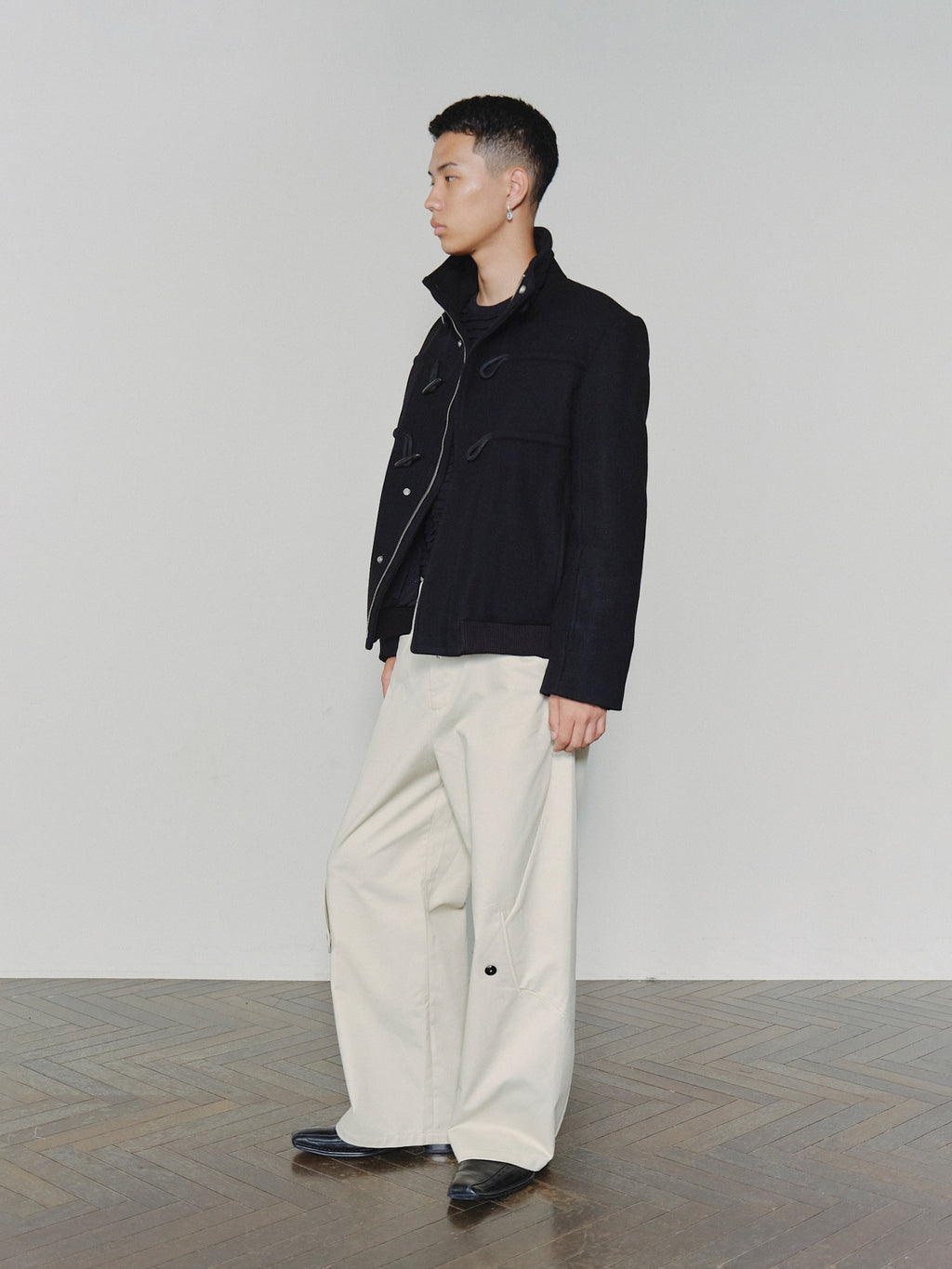 Sairenssei Rope-Linked Wool Coat