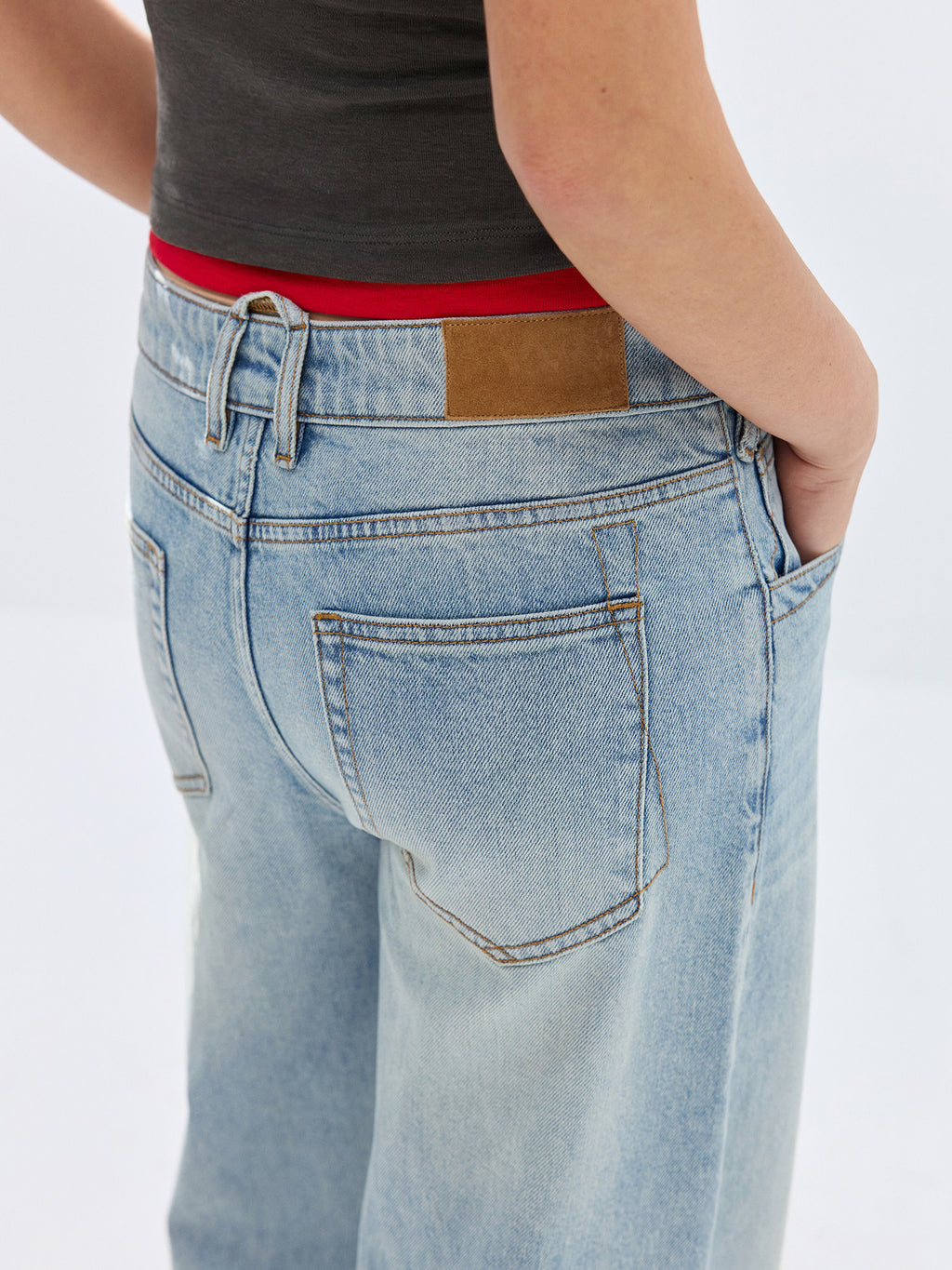 Simple Project Light Blue Wash Jeans