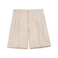 Simple Project Linen-blend Bermuda Shorts