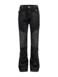 REBEL WAVE25FW "RЕЯ" Waxed Perforated Hardware 3D Waxed Straight Leg Jeans