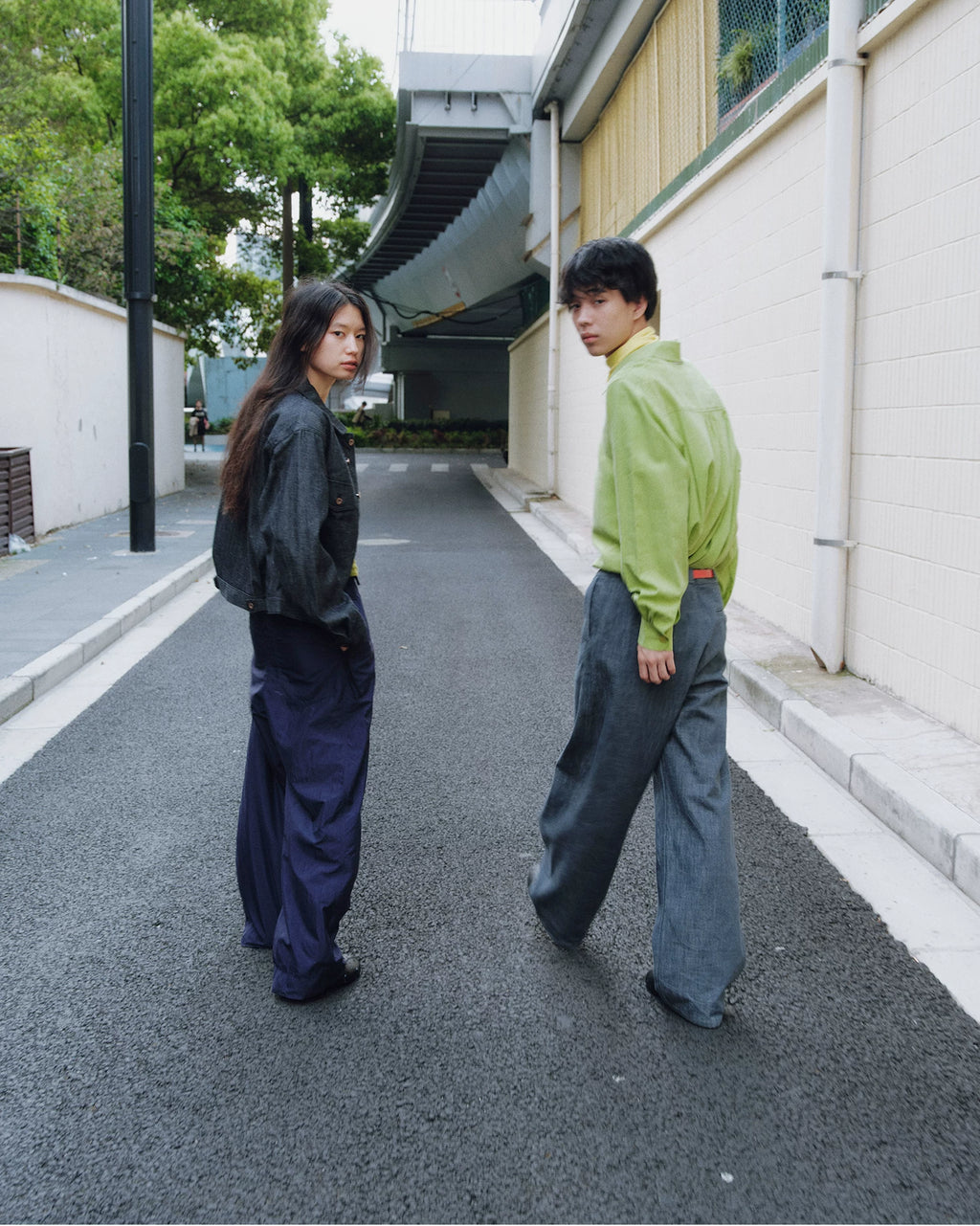 Simple Project Nylon Kendo Trousers