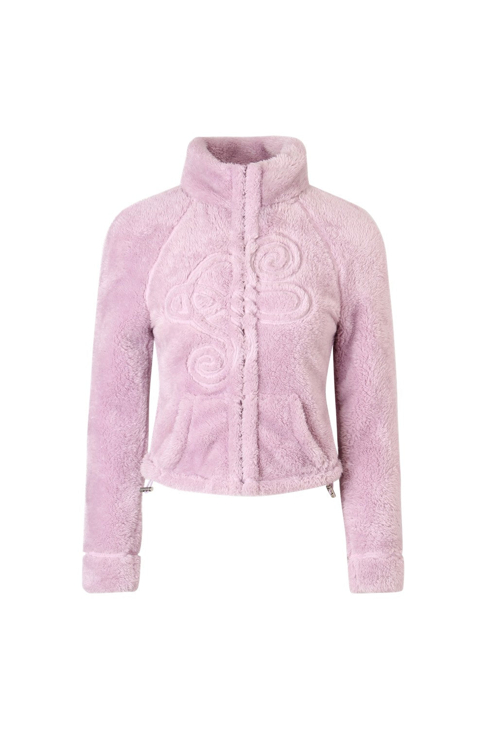 Nodress purple embroidered double-sided plush jacket for autumn and winter vine embroidery top